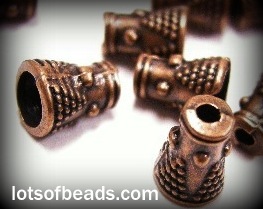 Copper Cone bead Cap 10pk