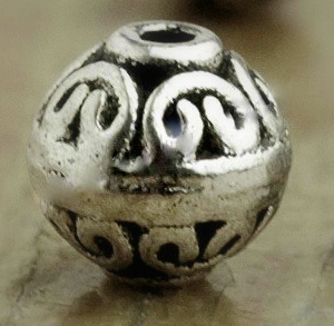 Tibet Silver round  7mm