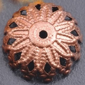 Copper bead caps 