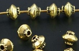 Gold tibet silver spacer